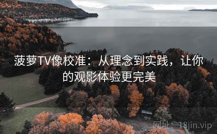 菠萝TV像校准：从理念到实践，让你的观影体验更完美