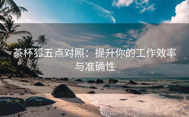 茶杯狐五点对照:提升你的工作效率与准确性